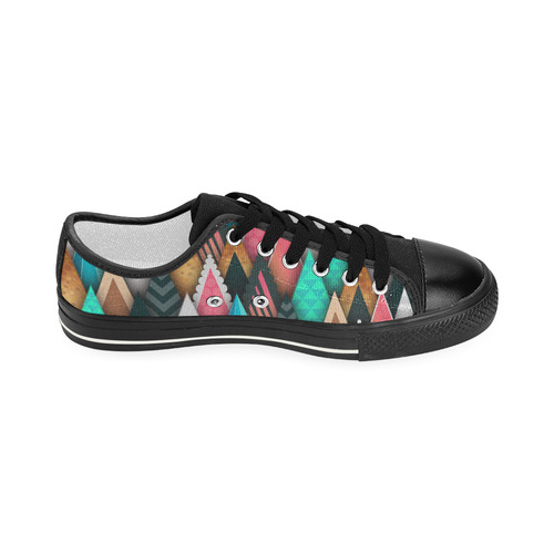 Crazy Abstract Design Women's Classic Canvas Shoes (Model 018)
