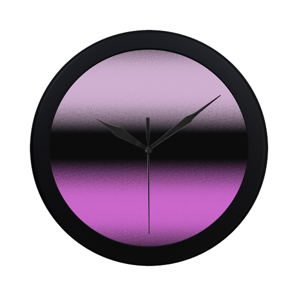 Night Pink Circular Plastic Wall clock