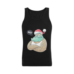 Hipster Santa Claus, Christmas Men's Shoulder-Free Tank Top (Model T33)