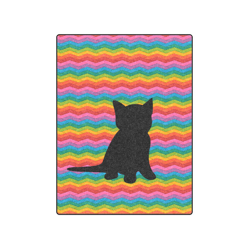 Lovely Kitten Shape Blanket 50"x60"