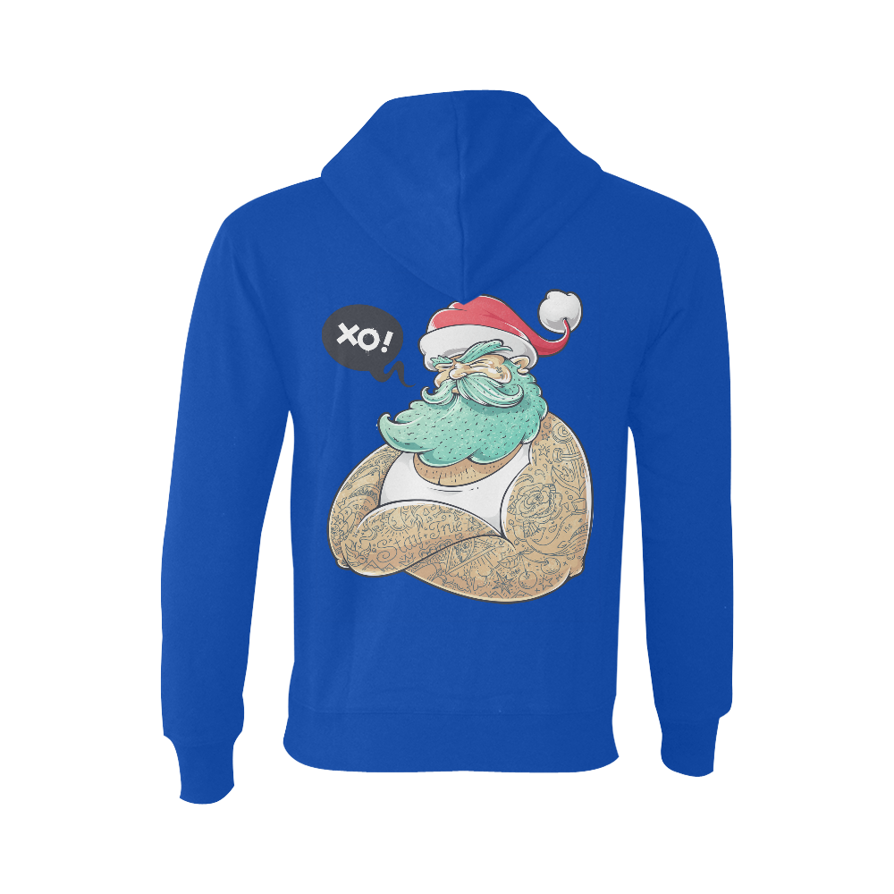 Hipster Santa Claus, Christmas Oceanus Hoodie Sweatshirt (NEW) (Model H03)