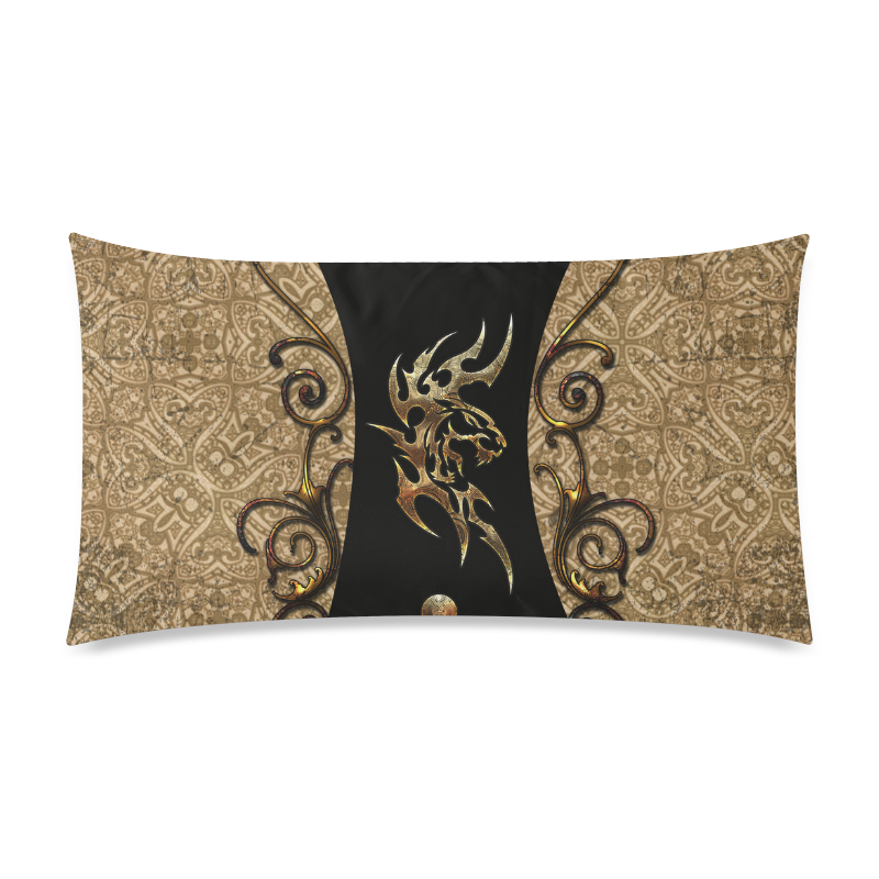 The tiger, tribal Rectangle Pillow Case 20"x36"(Twin Sides)