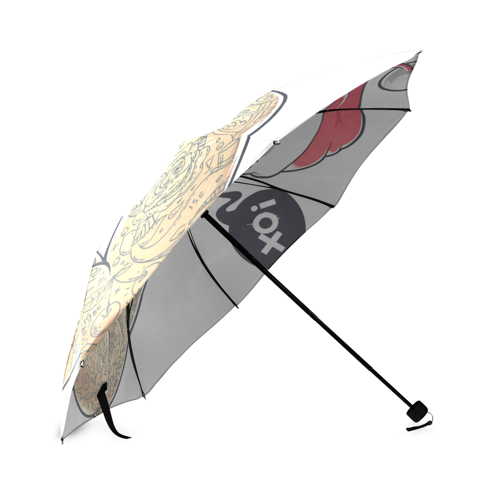 Hipster Santa Claus, Christmas Foldable Umbrella (Model U01)
