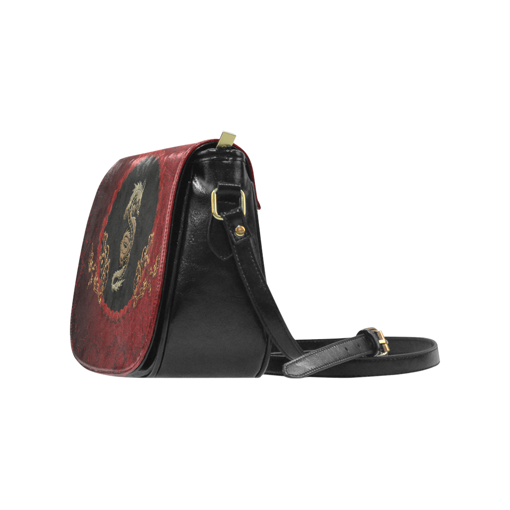 The chinese dragon Classic Saddle Bag/Small (Model 1648)