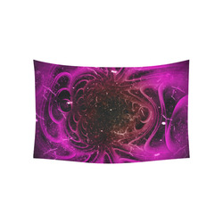 Abstract design in purple colors Cotton Linen Wall Tapestry 60"x 40"