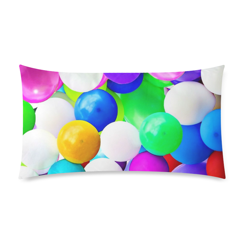 Celebrate with balloons 1 Rectangle Pillow Case 20"x36"(Twin Sides)