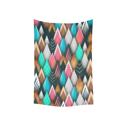 Crazy Abstract Design Cotton Linen Wall Tapestry 40"x 60"