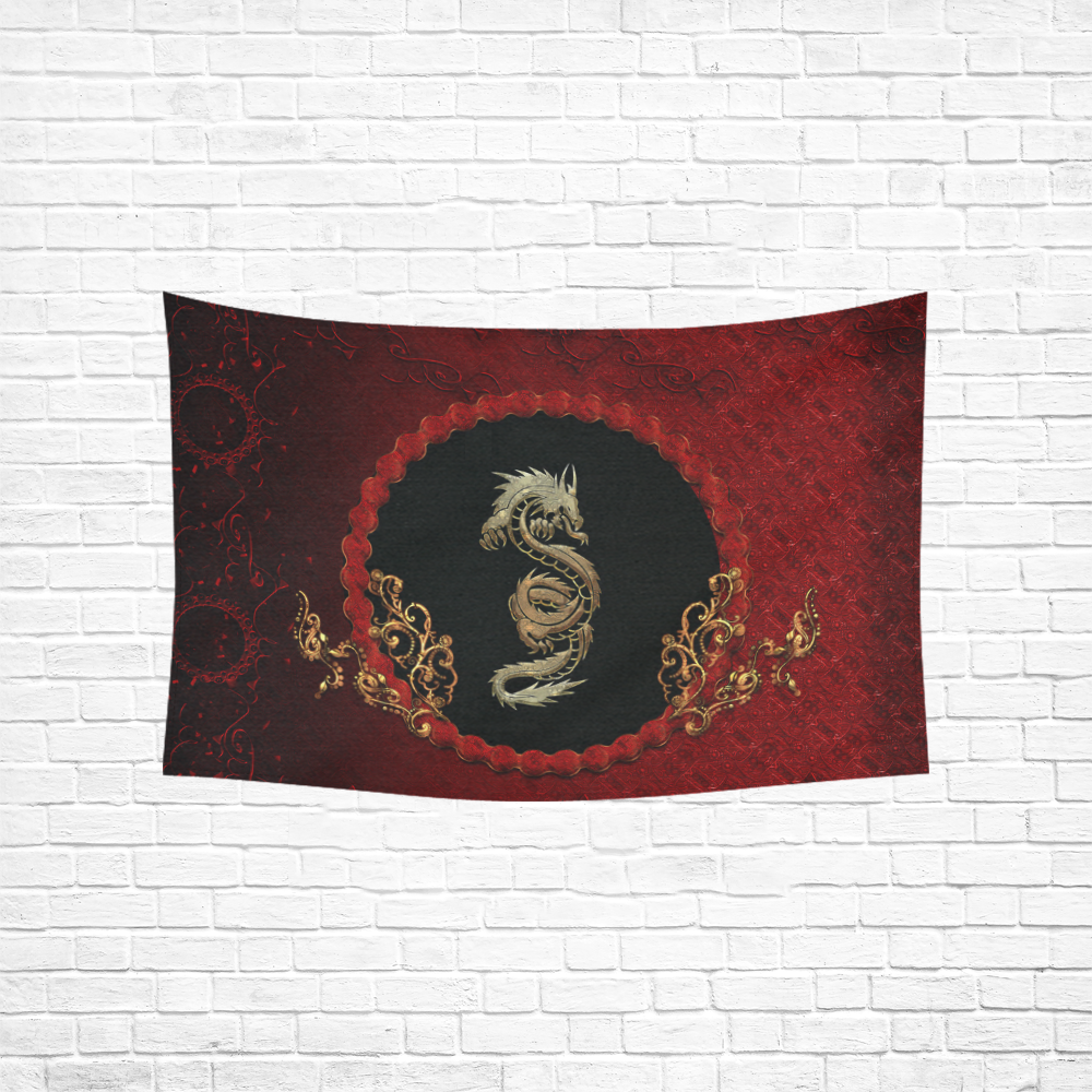 The chinese dragon Cotton Linen Wall Tapestry 60"x 40"