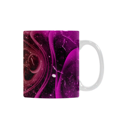 Abstract design in purple colors White Mug(11OZ)