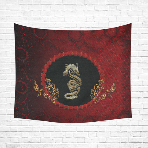 The chinese dragon Cotton Linen Wall Tapestry 60"x 51"