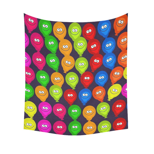 Funny balloons Cotton Linen Wall Tapestry 51"x 60"