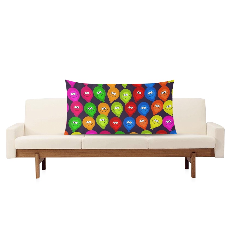 Funny balloons Rectangle Pillow Case 20"x36"(Twin Sides)