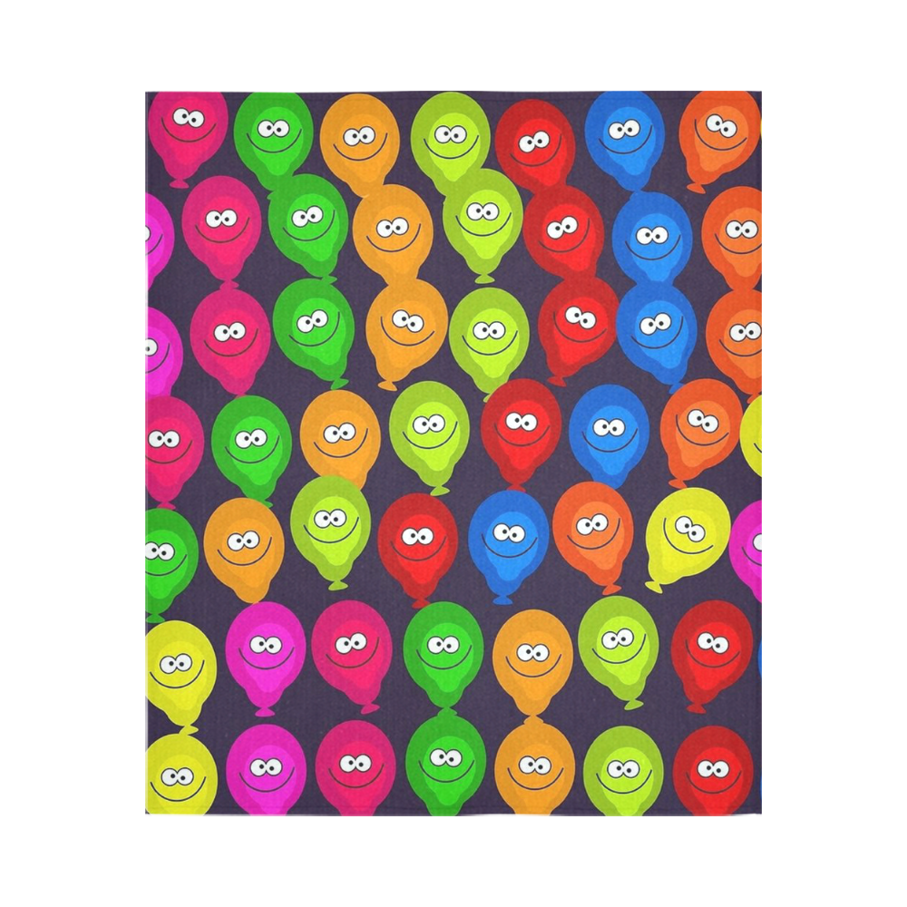 Funny balloons Cotton Linen Wall Tapestry 51"x 60"