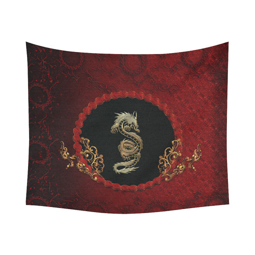 The chinese dragon Cotton Linen Wall Tapestry 60"x 51"