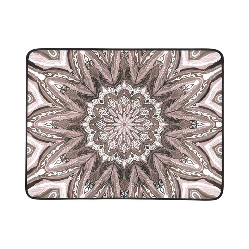 mandala beach 12 Beach Mat 78"x 60"