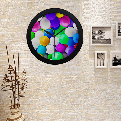 Celebrate with balloons 1 Circular Plastic Wall clock