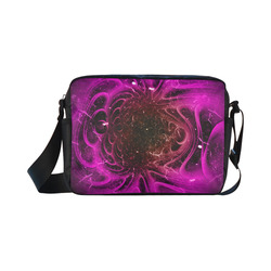 Abstract design in purple colors Classic Cross-body Nylon Bags (Model 1632)