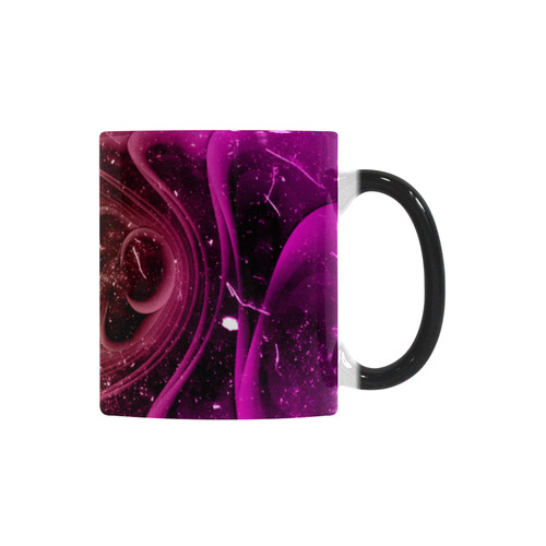 Abstract design in purple colors Custom Morphing Mug