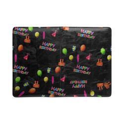 happy birthday, black Custom NoteBook A5