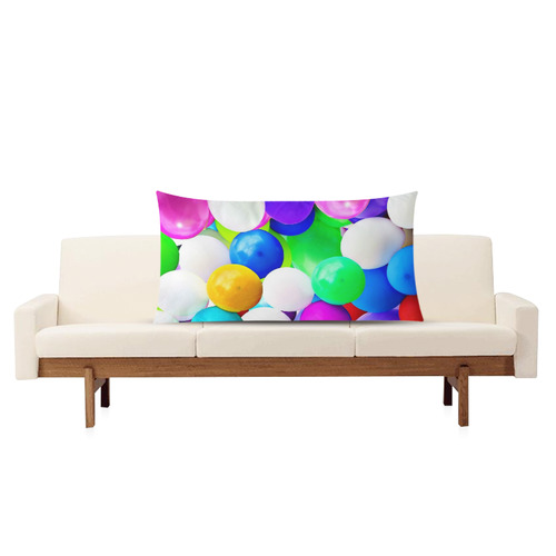 Celebrate with balloons 1 Rectangle Pillow Case 20"x36"(Twin Sides)