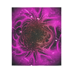 Abstract design in purple colors Cotton Linen Wall Tapestry 51"x 60"