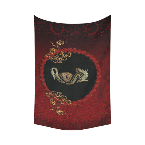 The chinese dragon Cotton Linen Wall Tapestry 90"x 60"