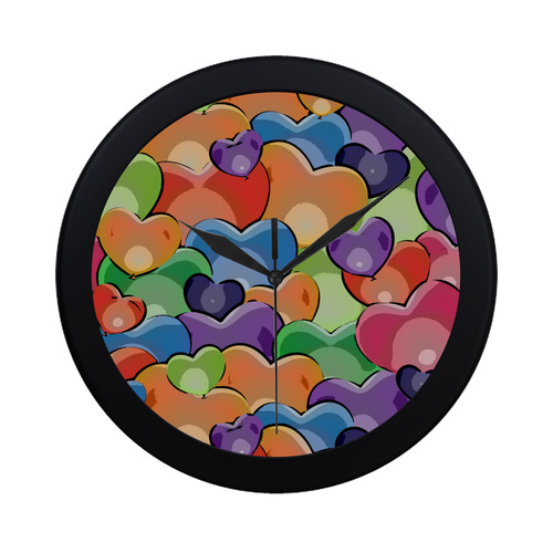 Funny_Hearts_20161205_by_Feelgood Circular Plastic Wall clock
