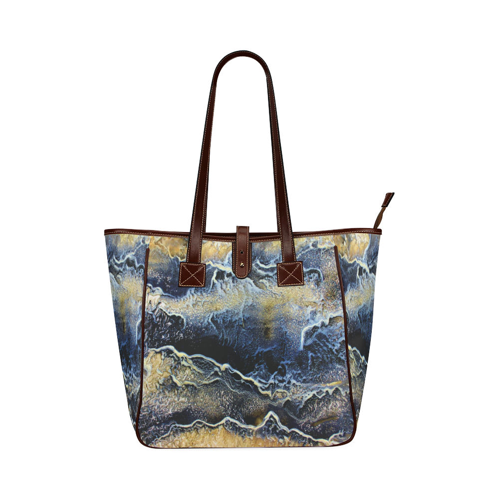 Space Universe Marbling Classic Tote Bag (Model 1644)