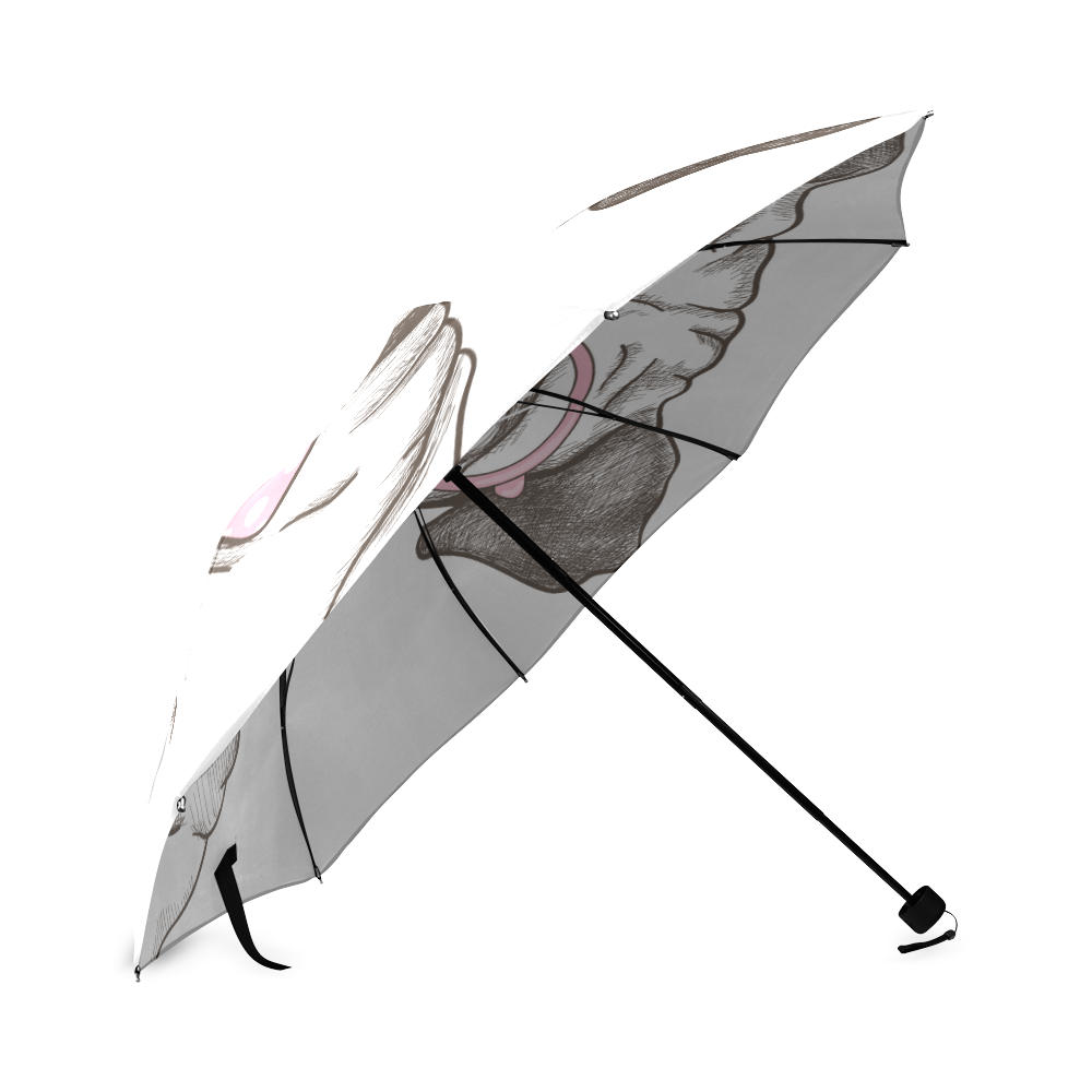 pug in glasses Foldable Umbrella (Model U01)