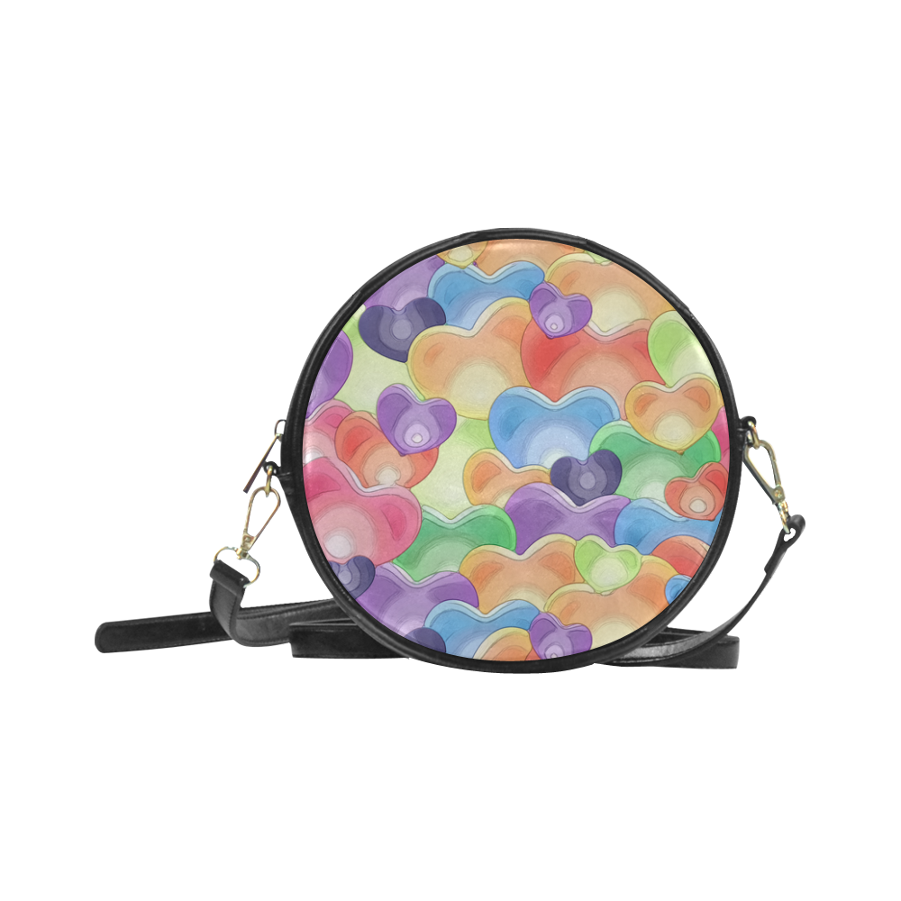 Funny_hearts_20161201_by_Feelgood Round Sling Bag (Model 1647)