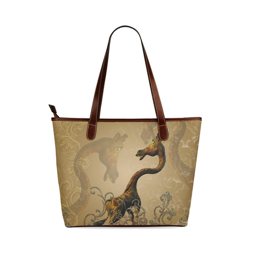Little frightened giraffe Shoulder Tote Bag (Model 1646)