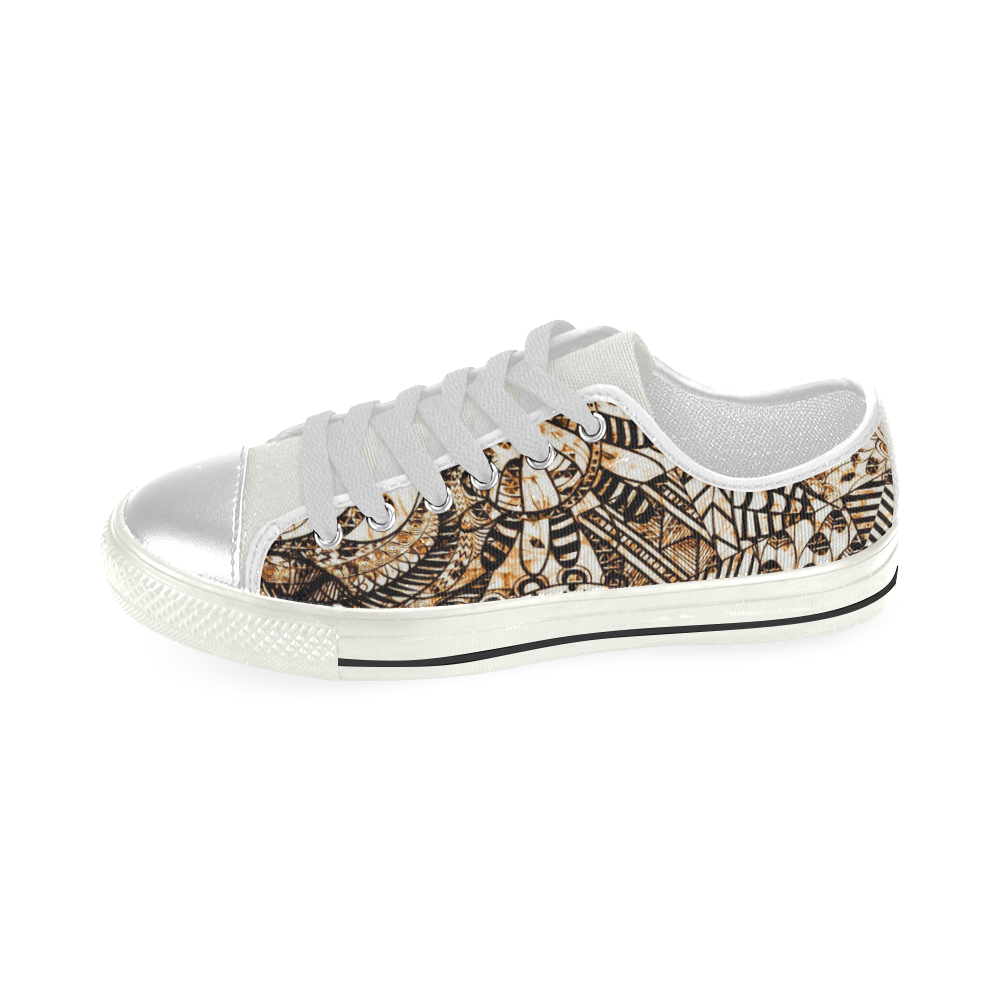 zentangle Mix 1216C by FeelGood Canvas Women's Shoes/Large Size (Model 018)
