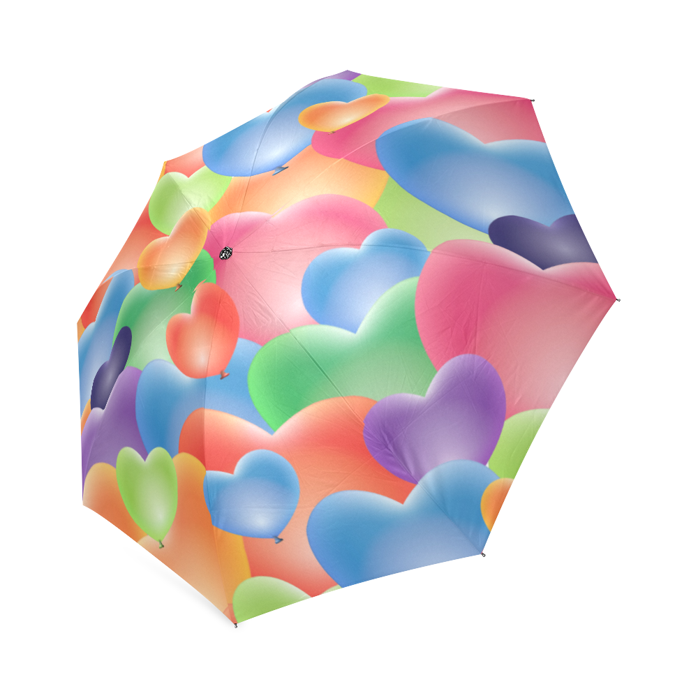 Funny_Hearts_20161206_by_Feelgood Foldable Umbrella (Model U01)