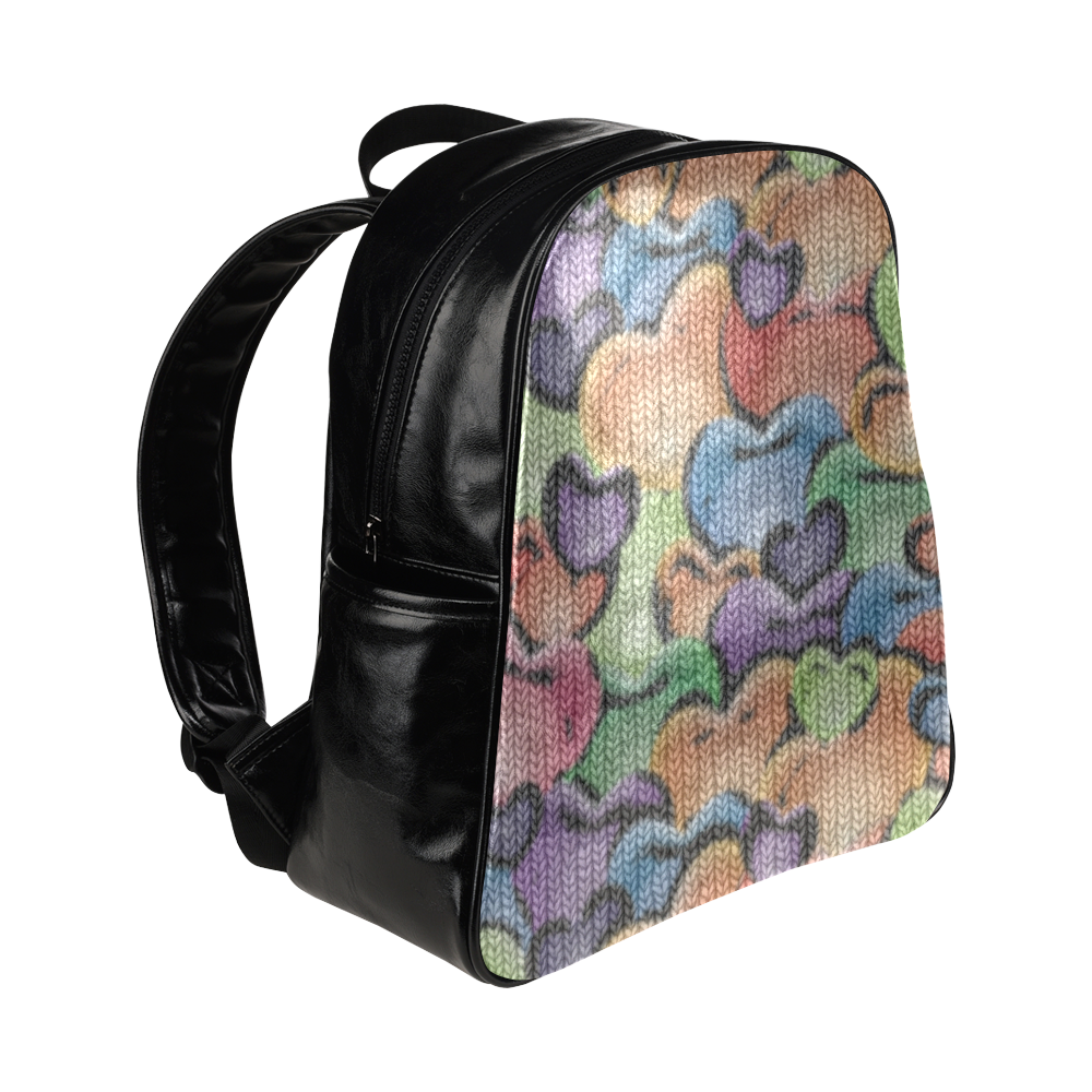 Funny_Hearts_20161203_by_Feelgood Multi-Pockets Backpack (Model 1636)