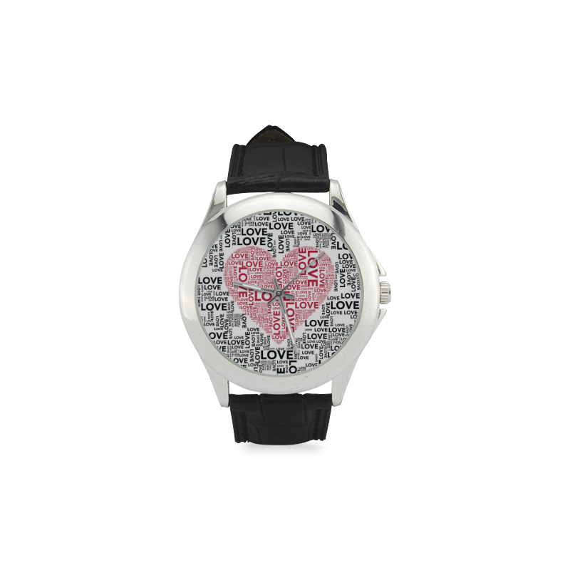 Love Heart Women's Classic Leather Strap Watch(Model 203)
