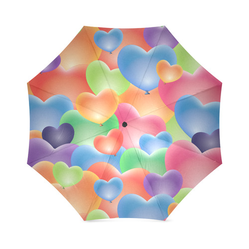 Funny_Hearts_20161206_by_Feelgood Foldable Umbrella (Model U01)