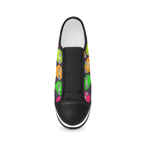 Funny balloons Women's Canvas Zipper Shoes/Large Size (Model 001)