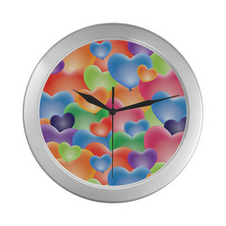 Funny_Hearts_20161206_by_Feelgood Silver Color Wall Clock