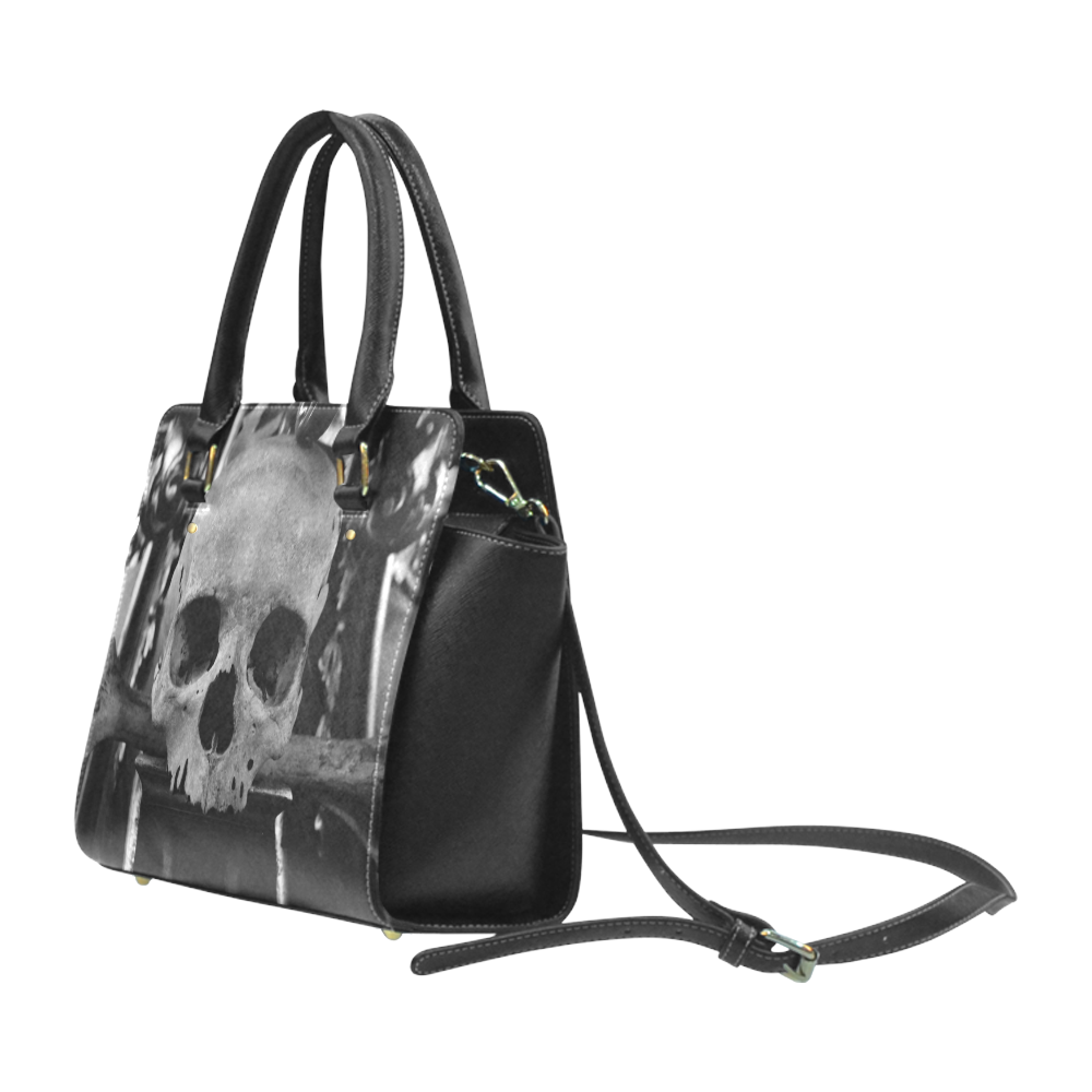 skull-HALLOWEEN Classic Shoulder Handbag (Model 1653)