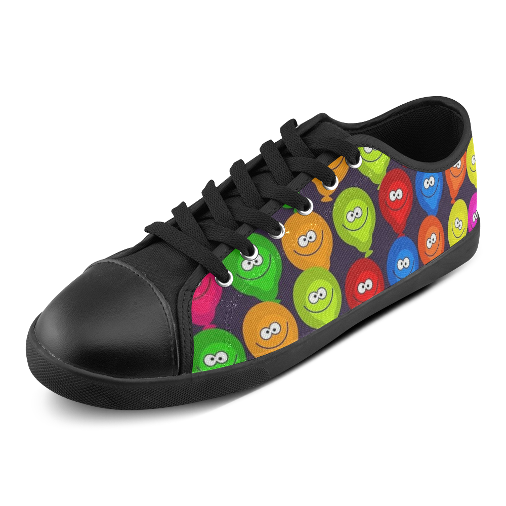 Funny balloons Canvas Shoes for Women/Large Size (Model 016)