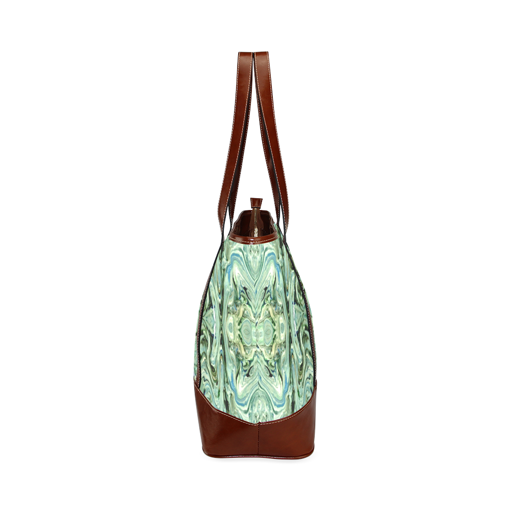 Beautiful Marbling Art Folklore Tote Handbag (Model 1642)