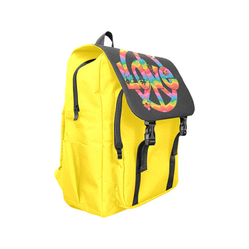 Colorful Love and Peace Casual Shoulders Backpack (Model 1623)