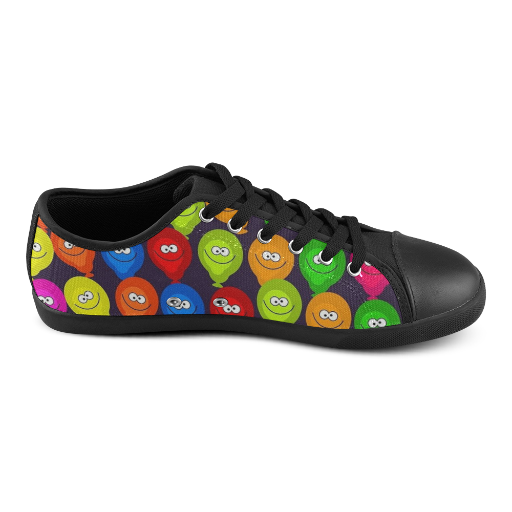 Funny balloons Canvas Shoes for Women/Large Size (Model 016)