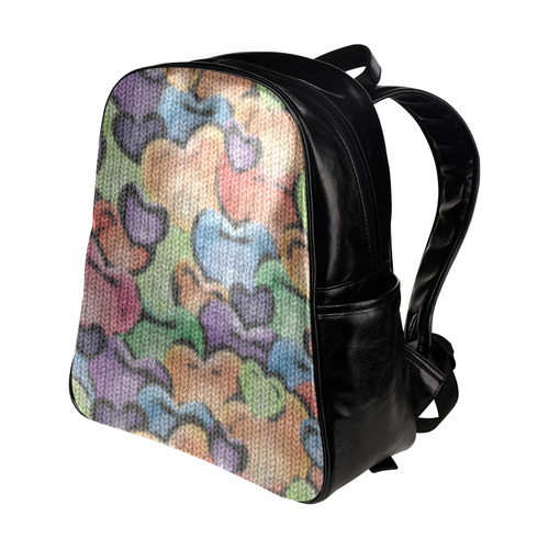 Funny_Hearts_20161203_by_Feelgood Multi-Pockets Backpack (Model 1636)