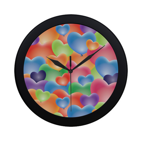 Funny_Hearts_20161206_by_Feelgood Circular Plastic Wall clock