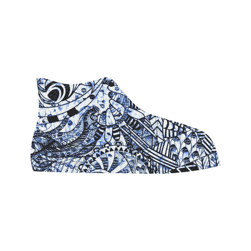 zentangle Mix 1216B by FeelGood Aquila High Top Microfiber Leather Men's Shoes/Large Size (Model 032)