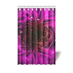 Abstract design in purple colors Shower Curtain 48"x72"
