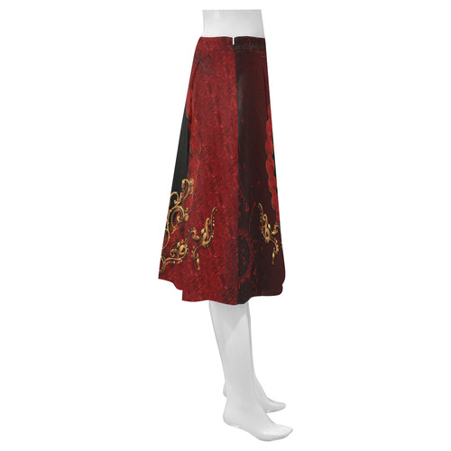 The chinese dragon Mnemosyne Women's Crepe Skirt (Model D16)