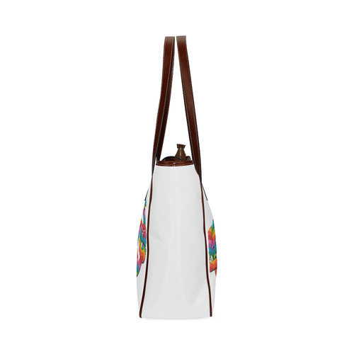 Colorful Love and Peace Classic Tote Bag (Model 1644)