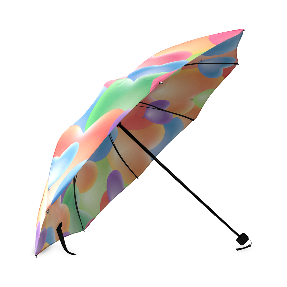 Funny_Hearts_20161204_by_Feelgood Foldable Umbrella (Model U01)